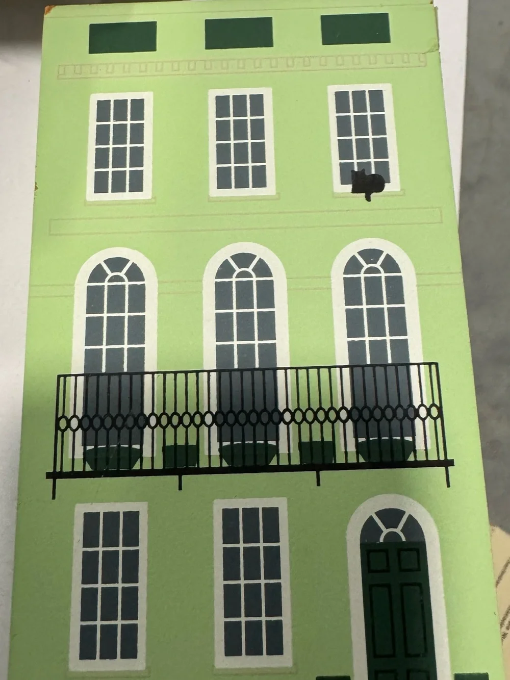 Cats meow Rainbow Row Collection set of 8 plus the market and town hall